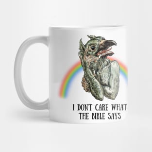 I don't care what the bible says Mug